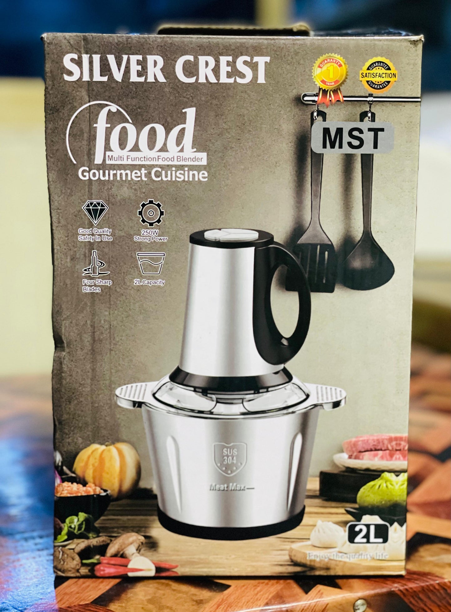 Silver Crest 3-in-1 Electric Food Processor & Meat Grinder