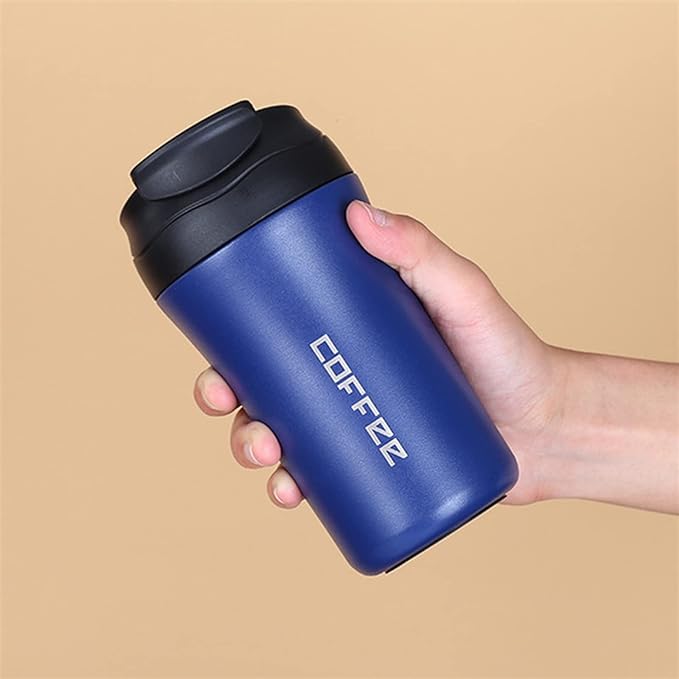 New Coffee Thermos with Dual Drink Sip and Straw