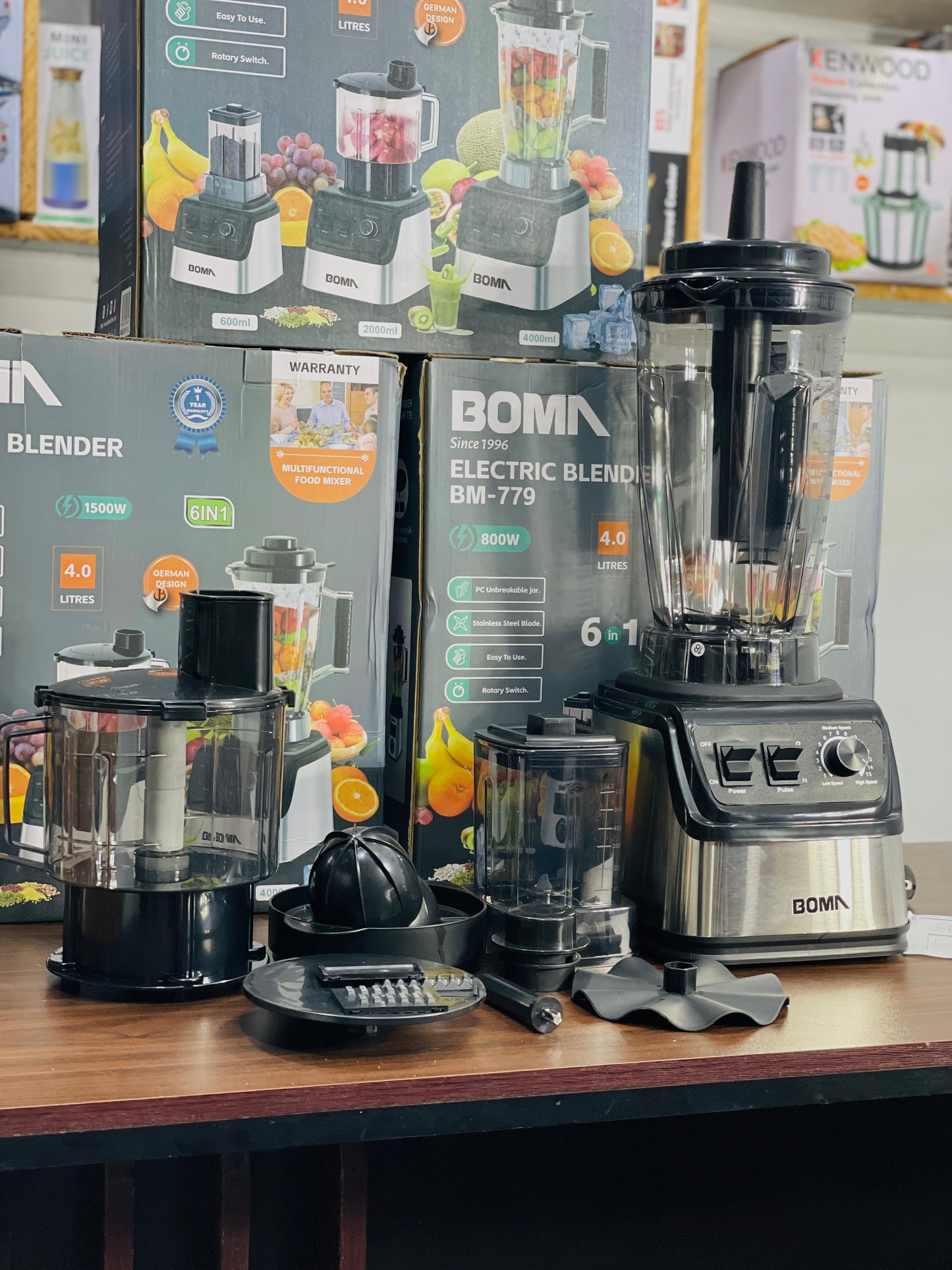 Boma 6 in 1 Electric Blender Set | Six Kitchen Superpowers