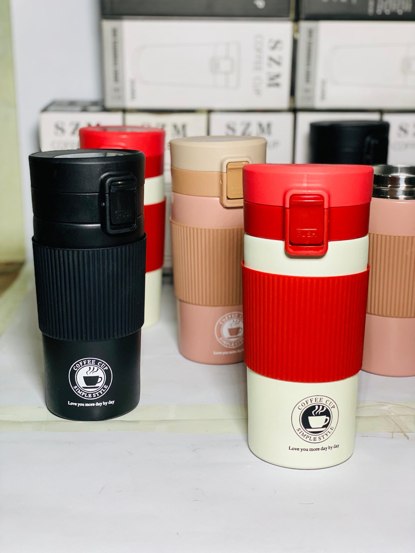 Stainless Steel Mug, Coffee Vacuum Cup(24-Hours Hot & Cold)