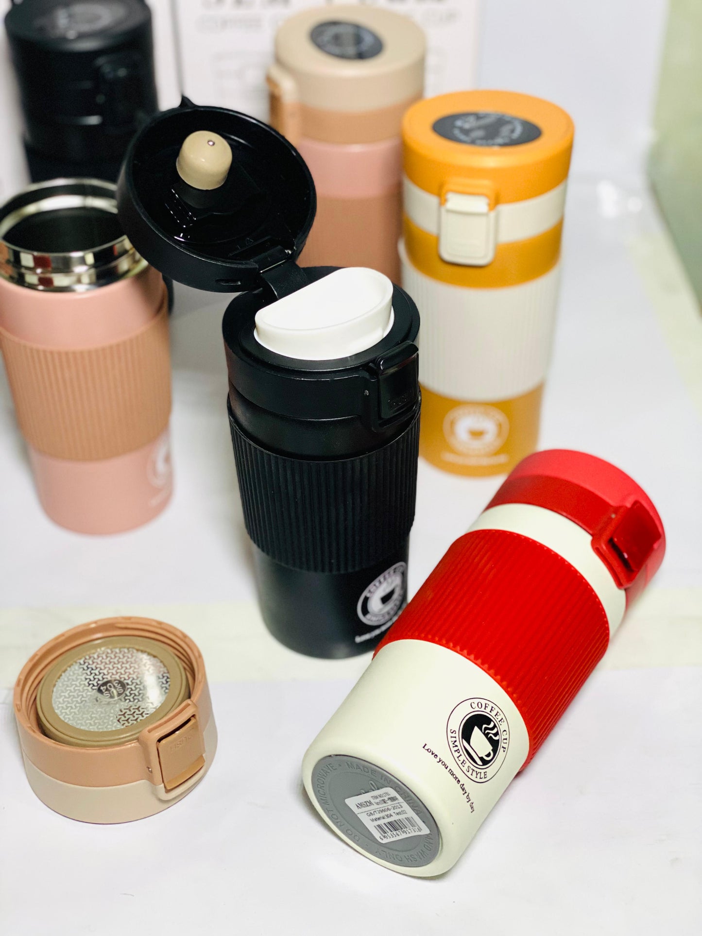 Stainless Steel Mug, Coffee Vacuum Cup(24-Hours Hot & Cold)