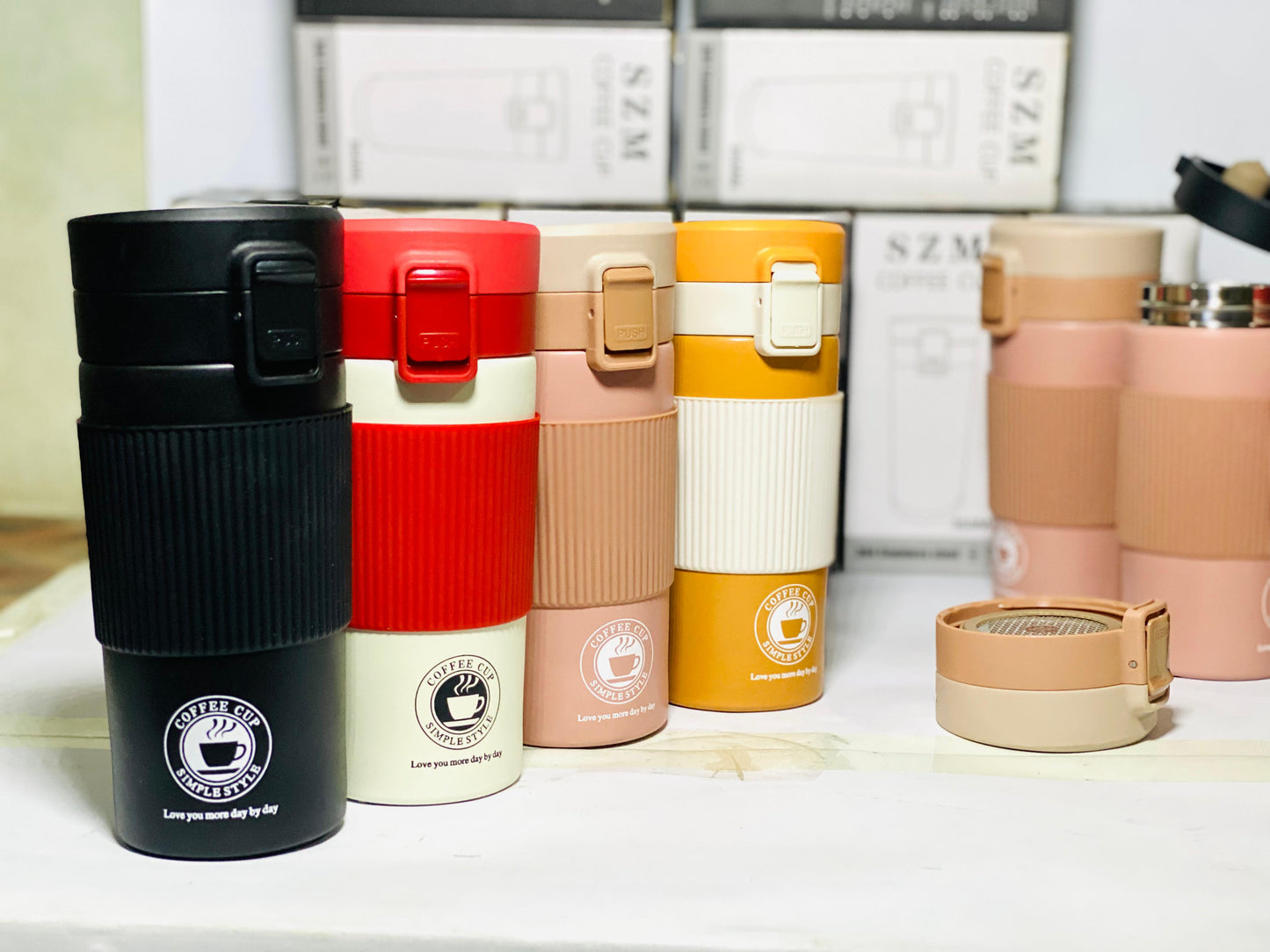 Stainless Steel Mug, Coffee Vacuum Cup(24-Hours Hot & Cold)