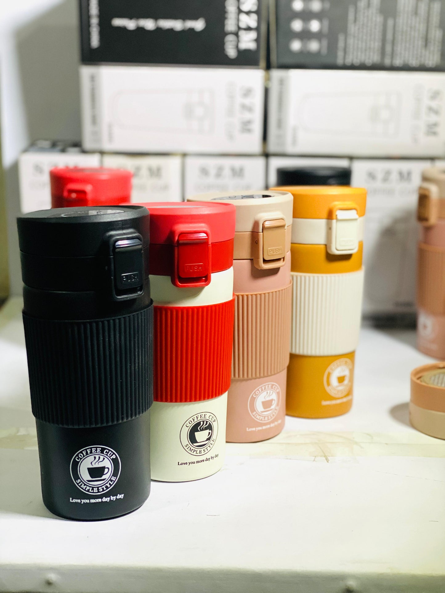 Stainless Steel Mug, Coffee Vacuum Cup(24-Hours Hot & Cold)