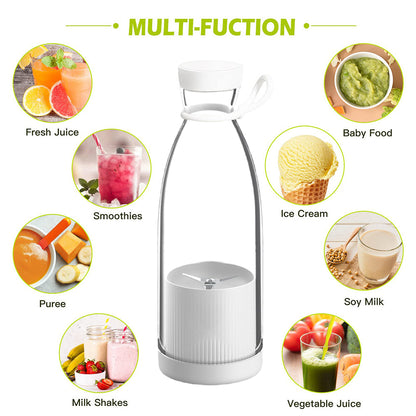 Electric Mini Portable Juicer Blender USB Recahrgeable