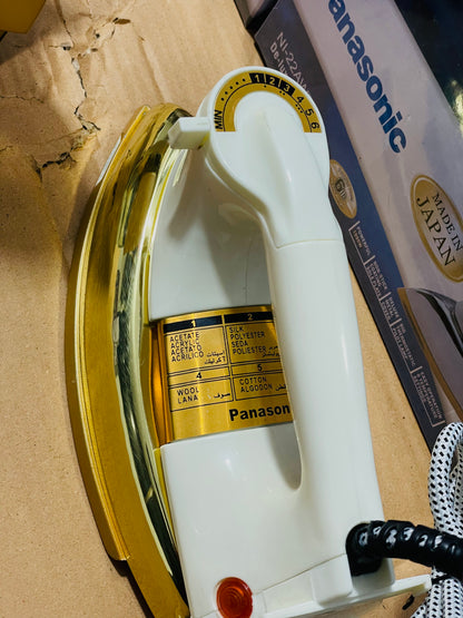 Panasonic Dry Iron 1000W - Non-Stick Soleplate, Swivel Cord