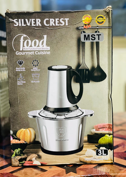 Silver Crest 3-in-1 Electric Food Processor & Meat Grinder