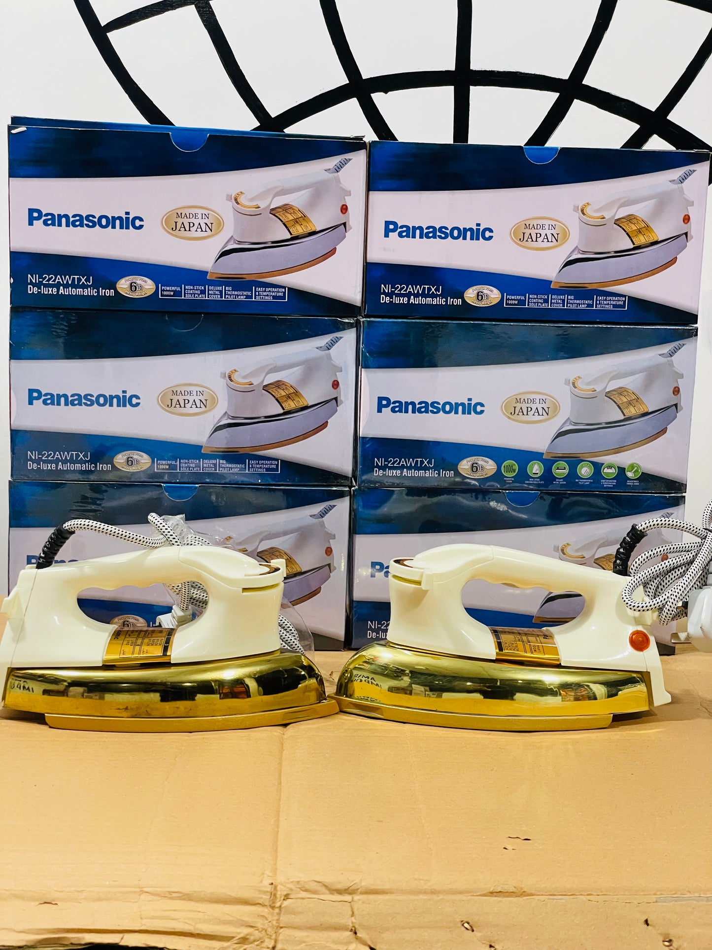 Panasonic Dry Iron 1000W - Non-Stick Soleplate, Swivel Cord