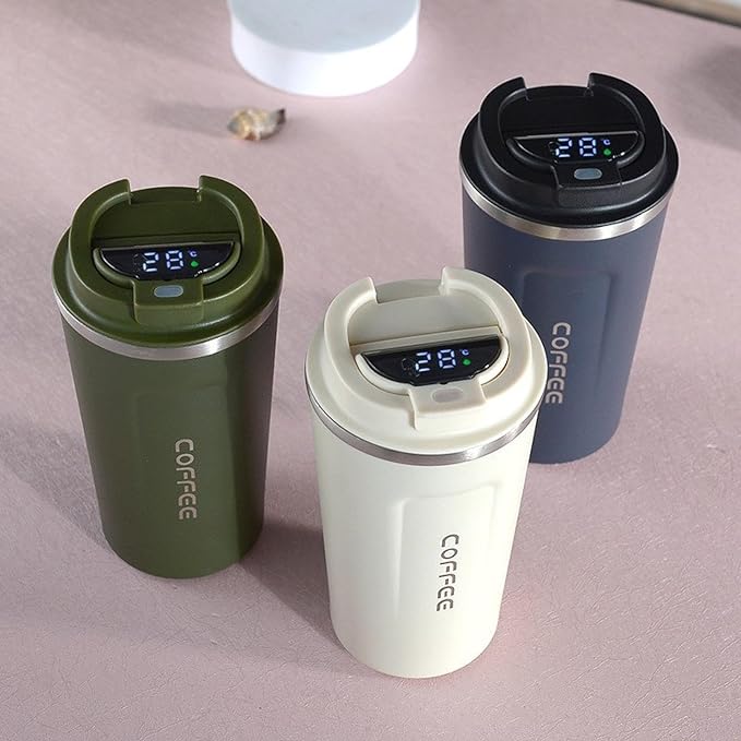 New Digital Display Coffee Thermos Cup ( Hot & Cold )