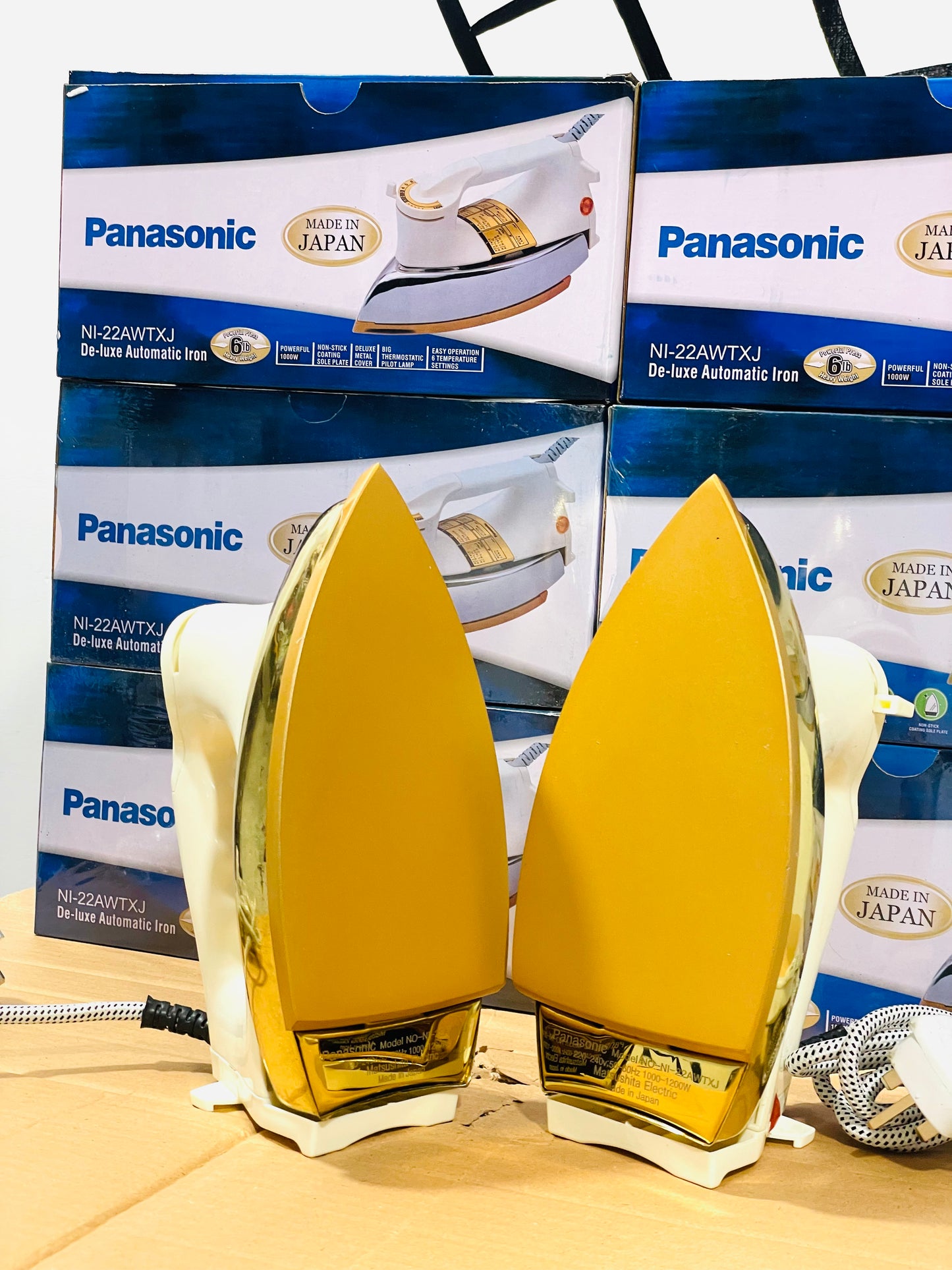 Panasonic Dry Iron 1000W - Non-Stick Soleplate, Swivel Cord