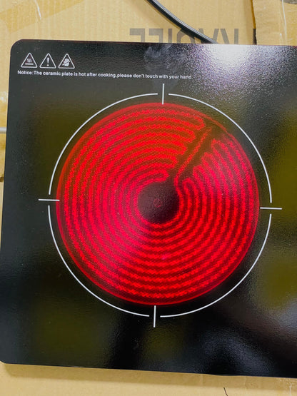 Silver Crest Electric Ceramic Hotplate | Adjustable Temperature Control | All Pots Compatible