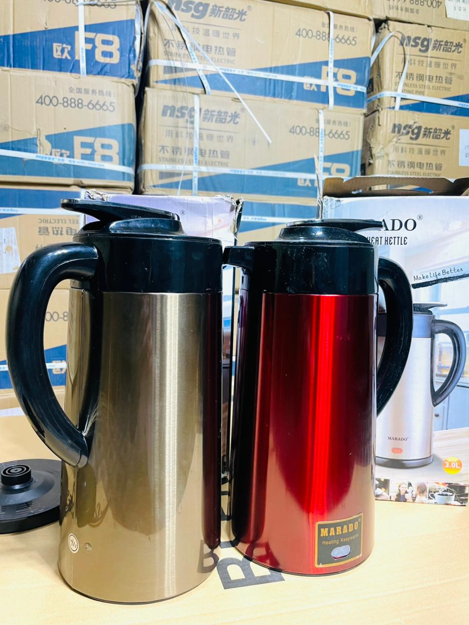 MARADO 3.5L Cordless Electric Kettle | Insulated Stainless Steel | 1000W Auto Shut-Off