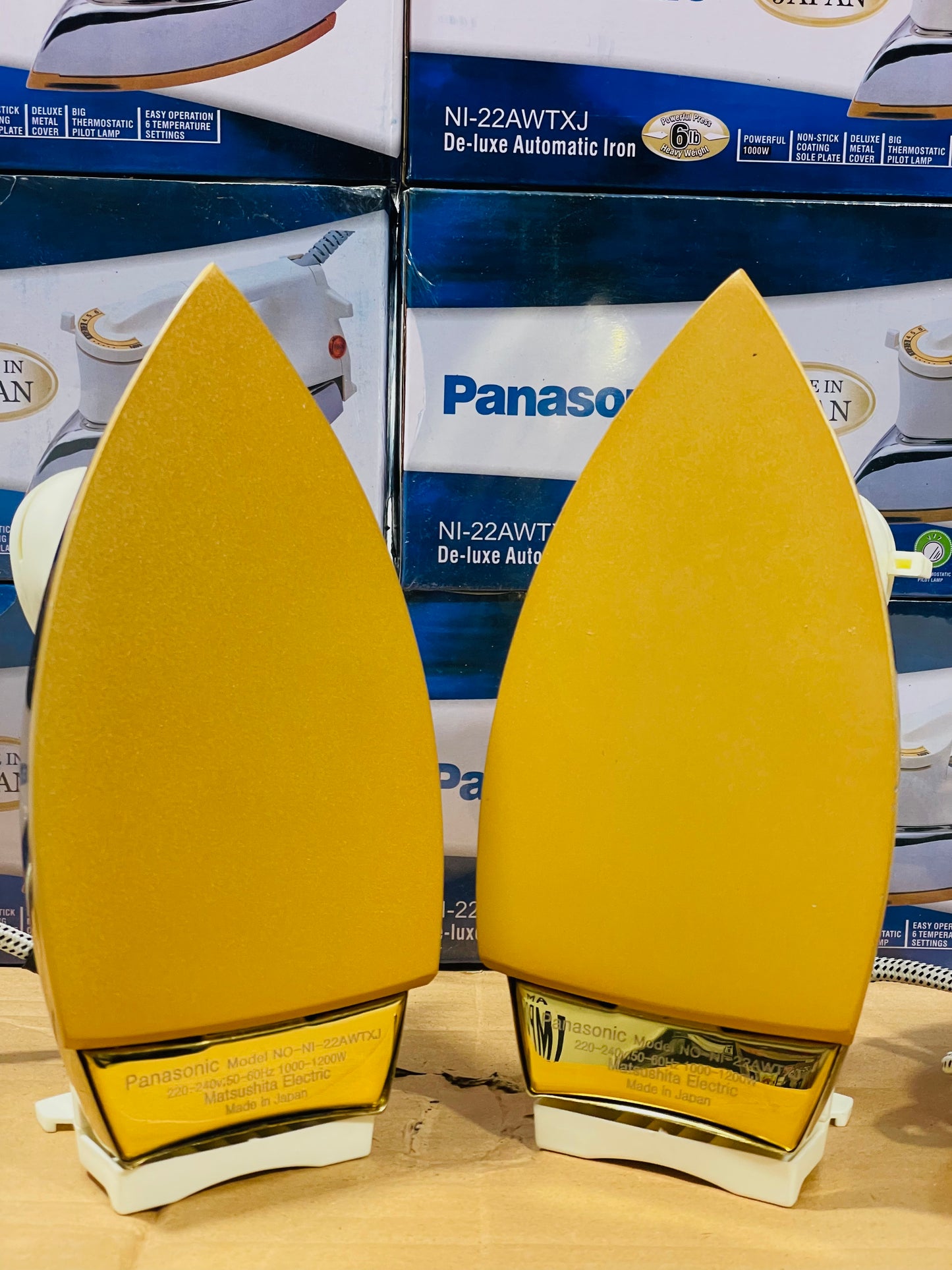 Panasonic Dry Iron 1000W - Non-Stick Soleplate, Swivel Cord