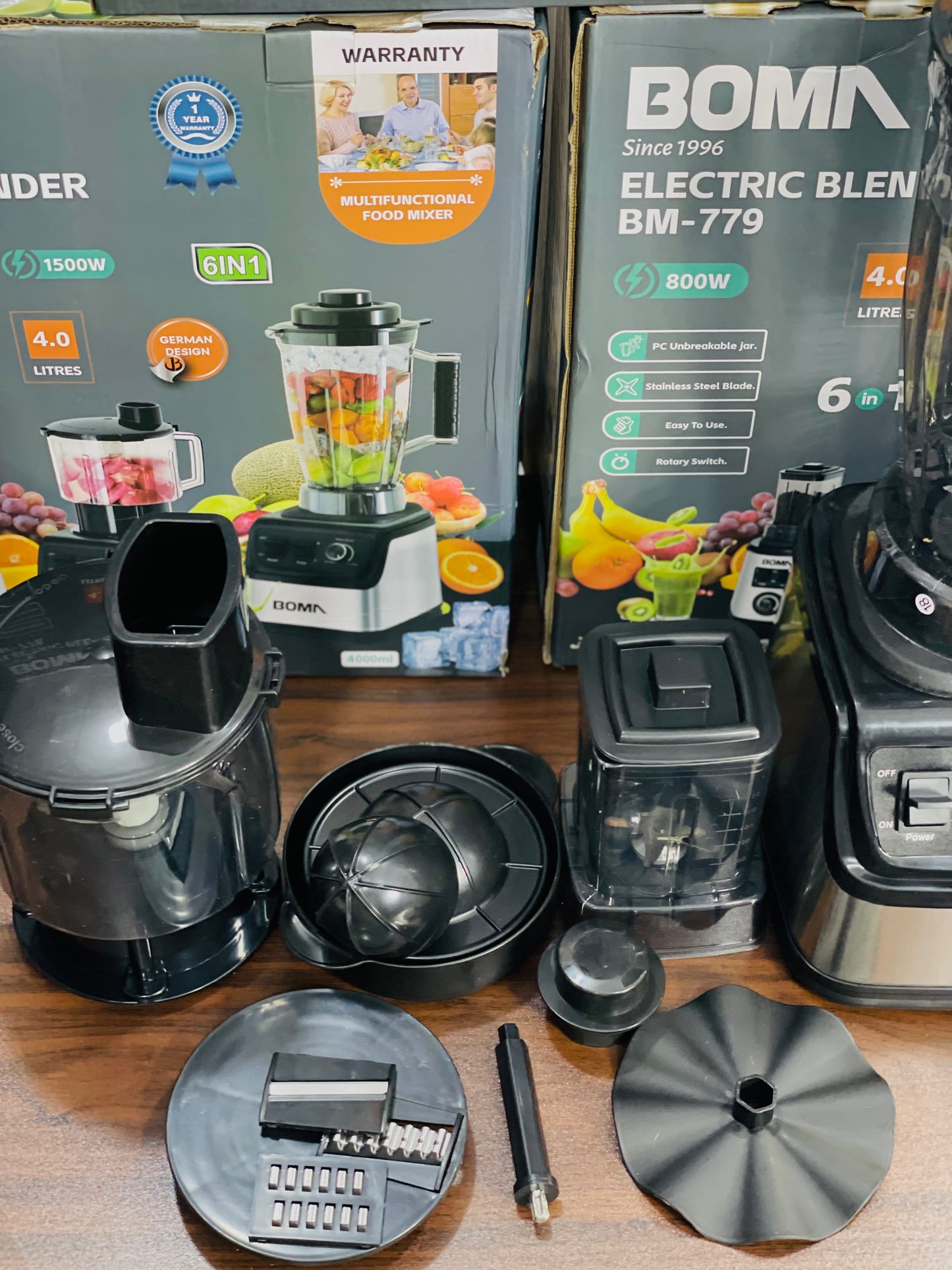Boma 6 in 1 Electric Blender Set | Six Kitchen Superpowers