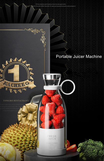 Electric Mini Portable Juicer Blender USB Recahrgeable