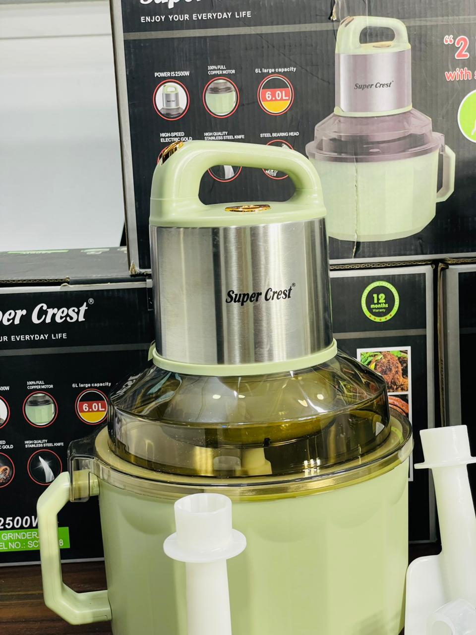 German Super Crest 6L Large Capacity Meat Chopper & Stand Mixer