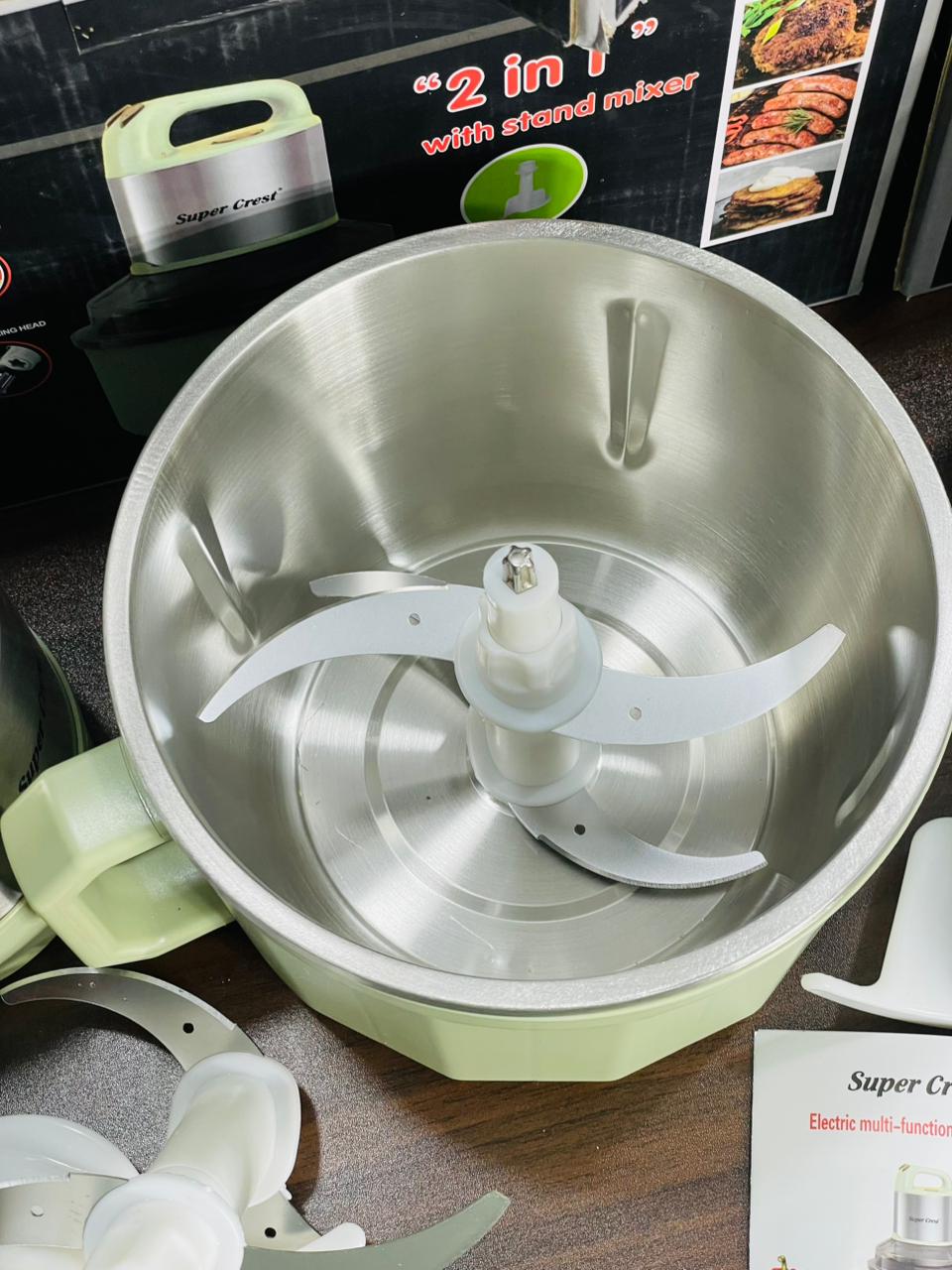 German Super Crest 6L Large Capacity Meat Chopper & Stand Mixer