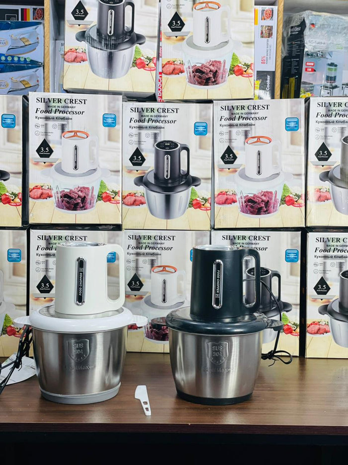 Silver Crest Meat Grinder Machine – 3L Electric Meat Chopper with Powerful Motor & Stainless Steel Body
