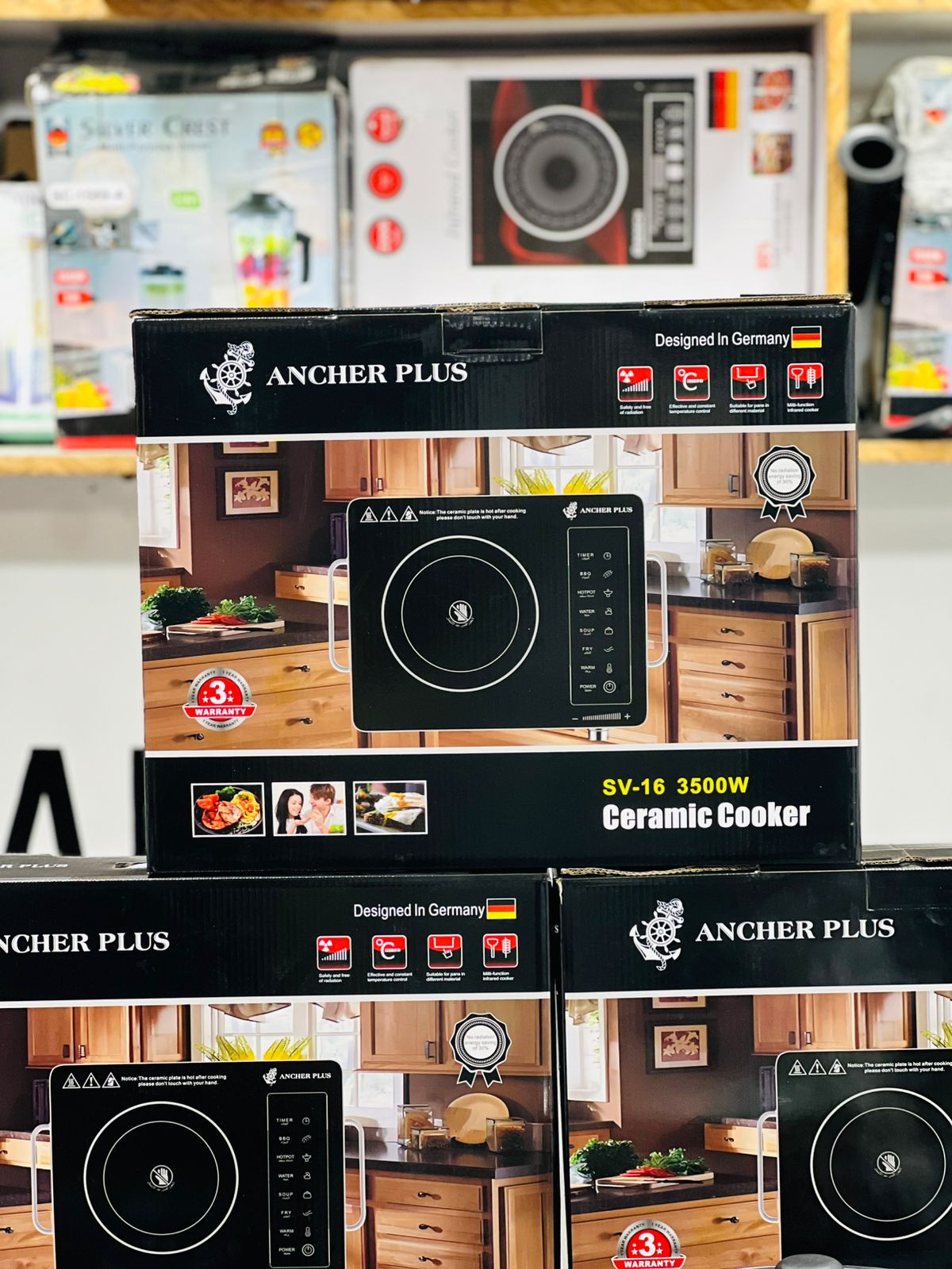ANCHER PLUS Universal Hot Plate 3500 Watt | Electric Ceramic Cooker Stove Hot Plate