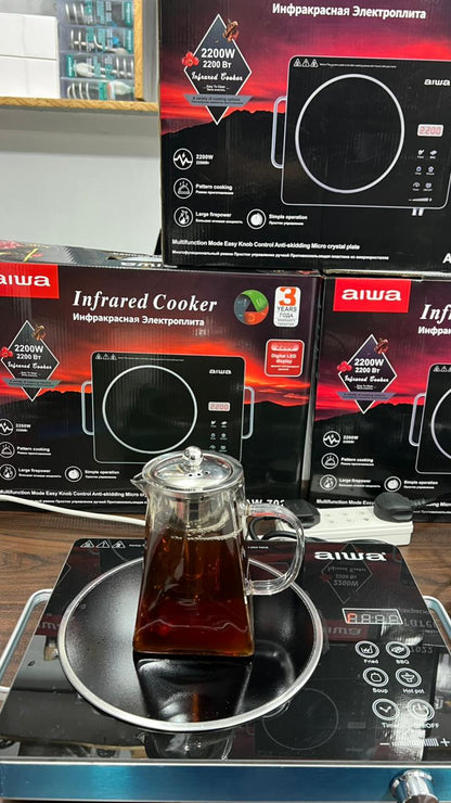2200W Infrared Electric Cooker with Digital LED Display & Multifunction Cooking