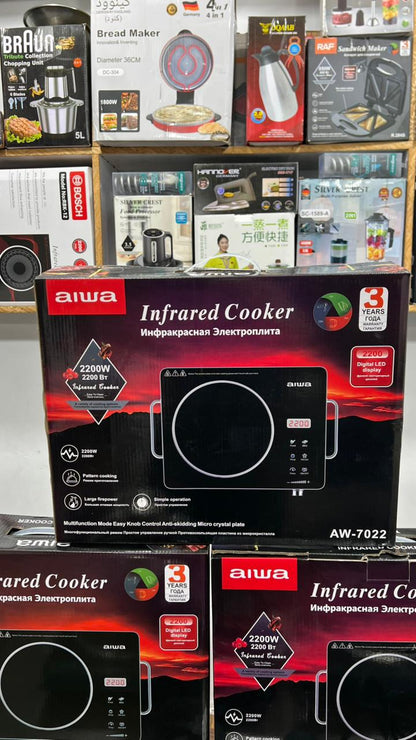 2200W Infrared Electric Cooker with Digital LED Display & Multifunction Cooking