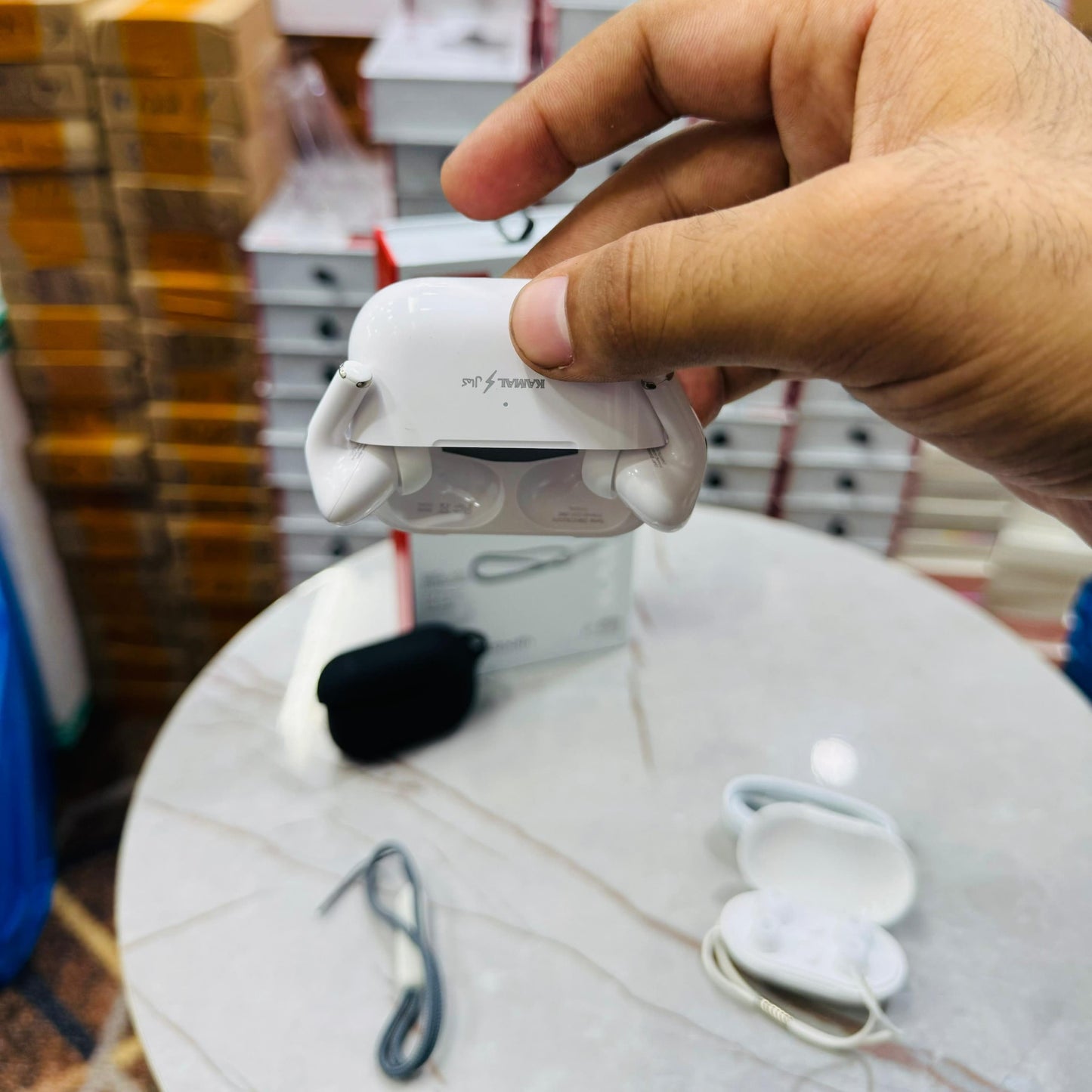 AirPods Pro 2 with Active ANC - Made in Dubai 45Hours Backup Time  with 1 Year Official Warranty