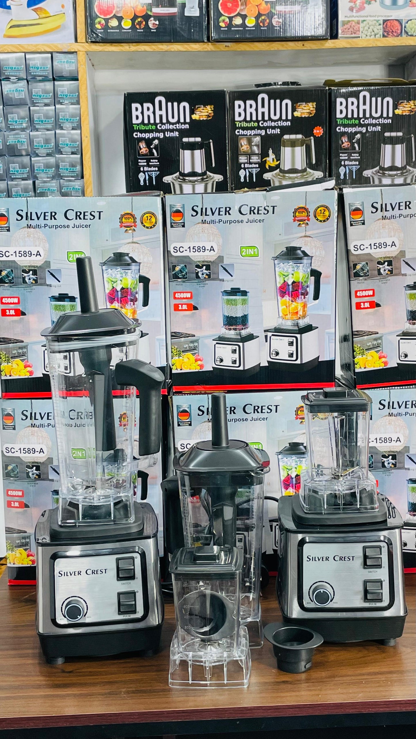 Silver Crest 2-in-1 Heavy Duty Blender & Grinder (2L Family Jar) – Crush, Blend & Grind in Seconds