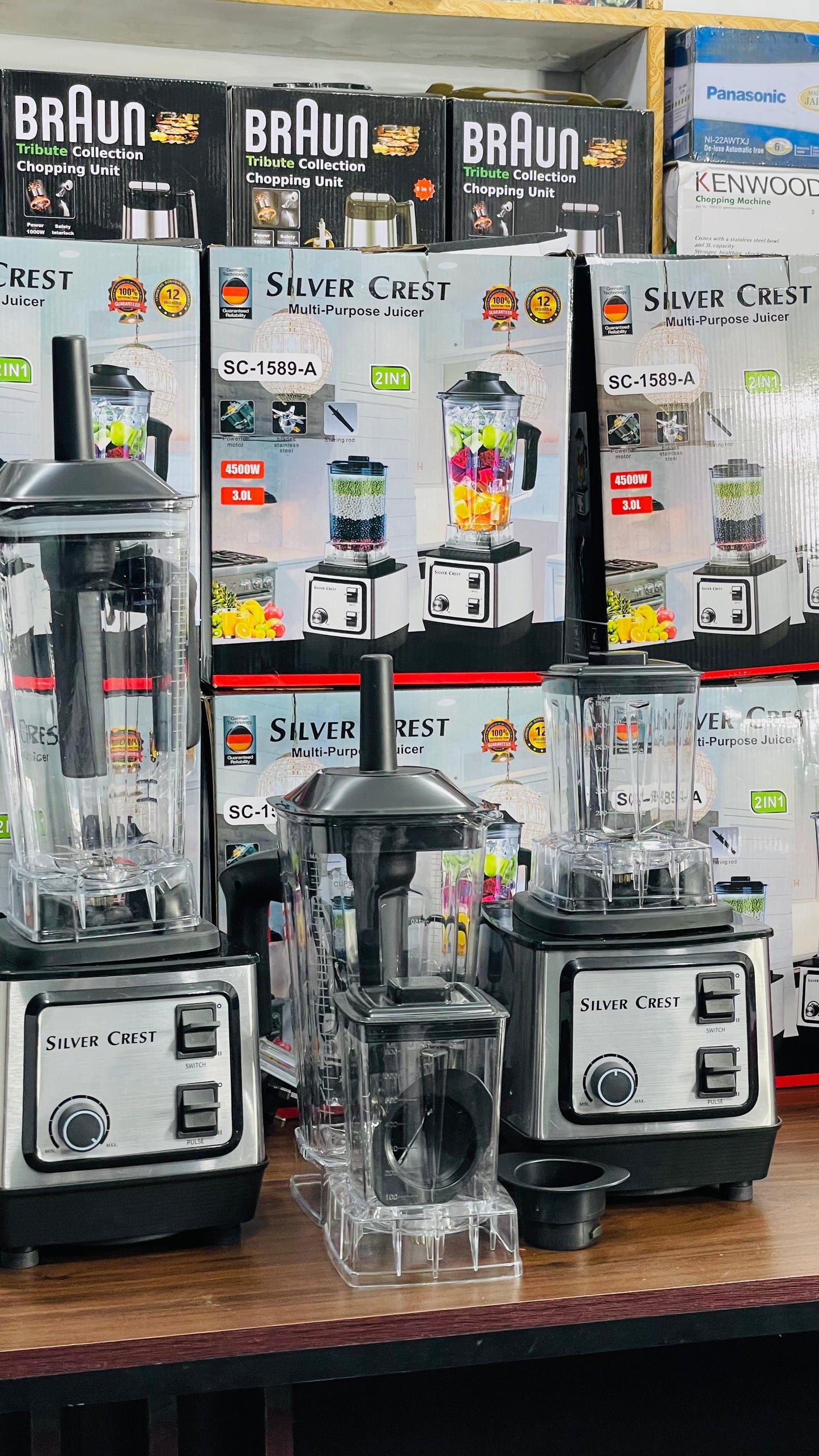 Silver Crest 2-in-1 Heavy Duty Blender & Grinder (2L Family Jar) – Crush, Blend & Grind in Seconds