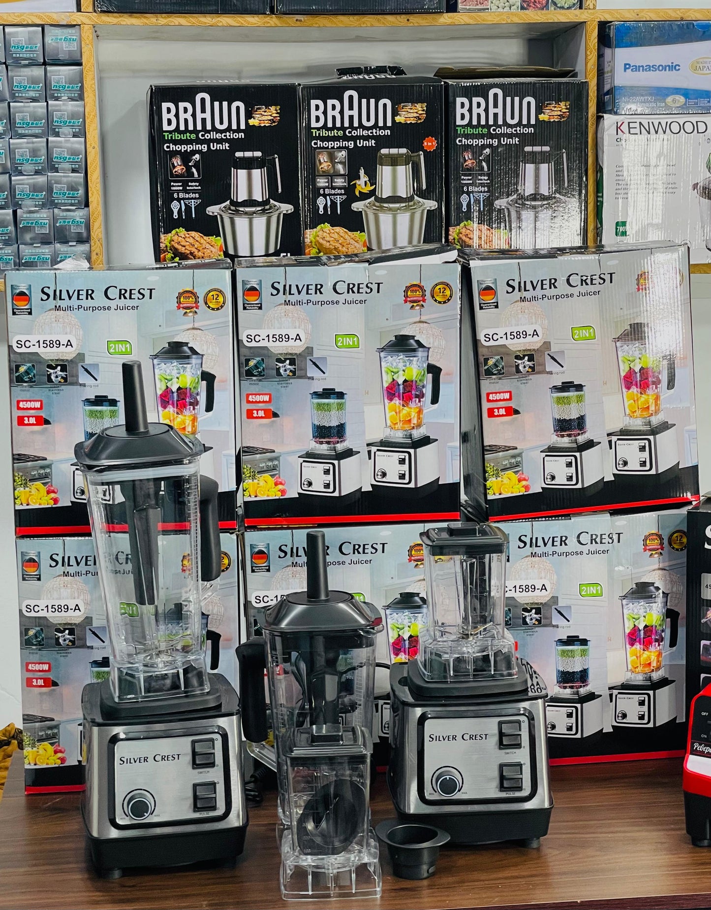 Silver Crest 2-in-1 Heavy Duty Blender & Grinder (2L Family Jar) – Crush, Blend & Grind in Seconds