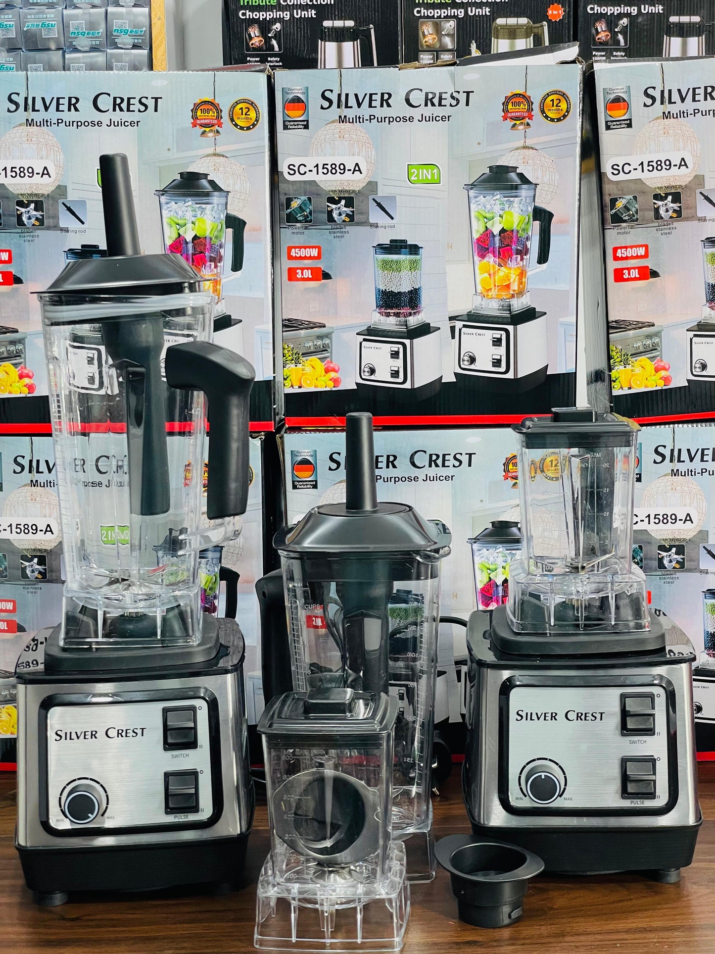 Silver Crest 2-in-1 Heavy Duty Blender & Grinder (2L Family Jar) – Crush, Blend & Grind in Seconds