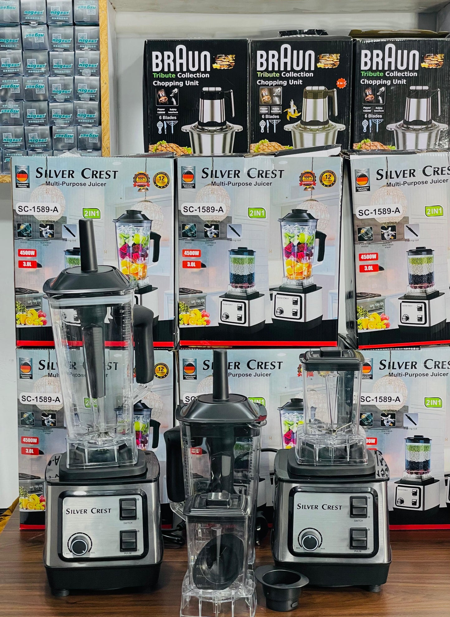 Silver Crest 2-in-1 Heavy Duty Blender & Grinder (2L Family Jar) – Crush, Blend & Grind in Seconds