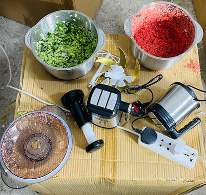 BRAUN 1000W Meat Chopper | 5L Stainless Steel Bowl | 6-Blade Fast Qeema & Masala Machine