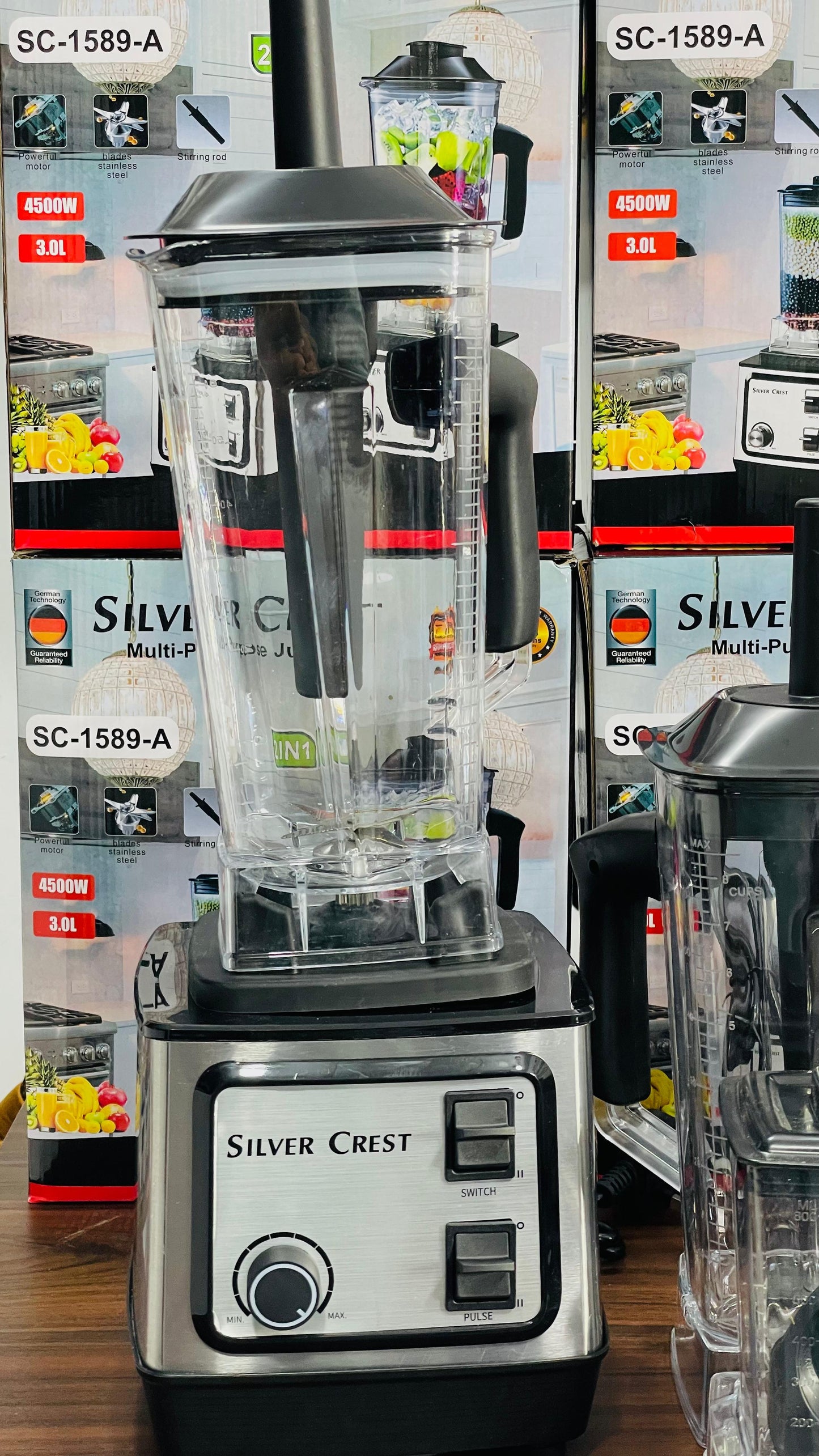 Silver Crest 2-in-1 Heavy Duty Blender & Grinder (2L Family Jar) – Crush, Blend & Grind in Seconds