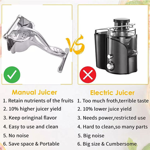 Hand Press Metal Lime Juicer Aluminium Manual Fruit Juicer Orange Juicer