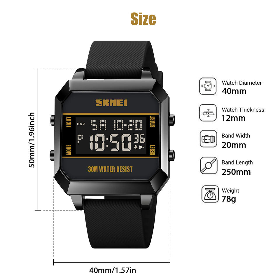 MEN'S DIGITAL IMPORTED SKlMl BRANDED WATCH